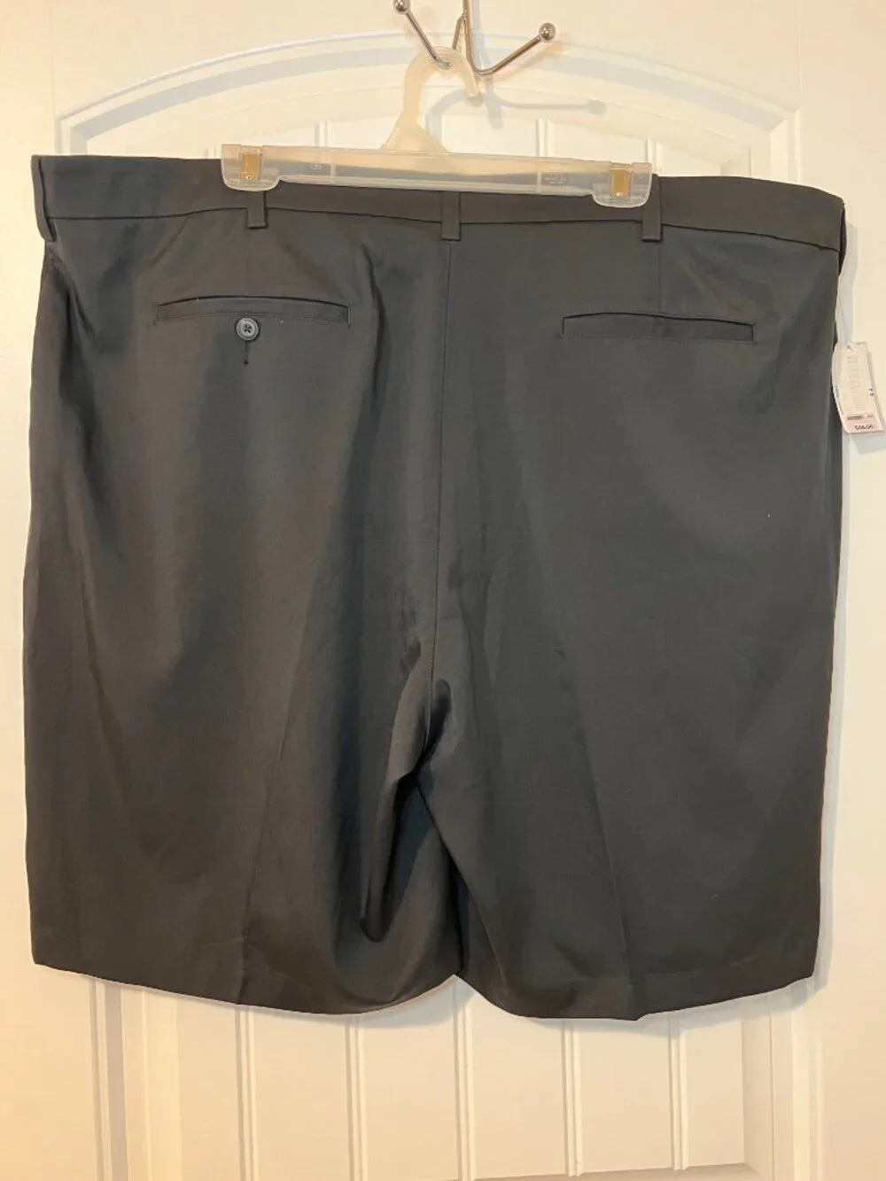 NWT Roundtree & Yorke Performance Golf Shorts Big Man Flat Front Black 46